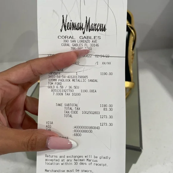 Tom Ford Lock Metallic Stiletto Sandals - Picture 12 of 15